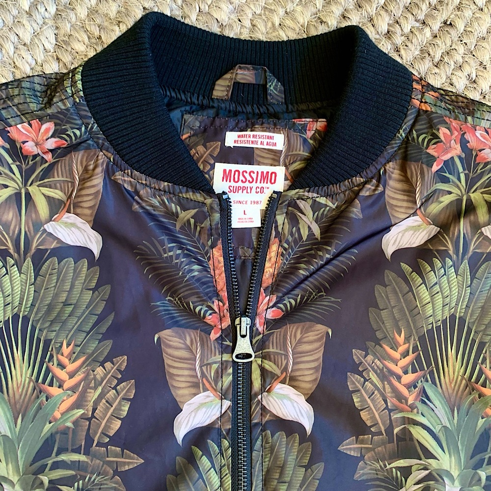 Mossimo Tropical water resistant bomber Jacket